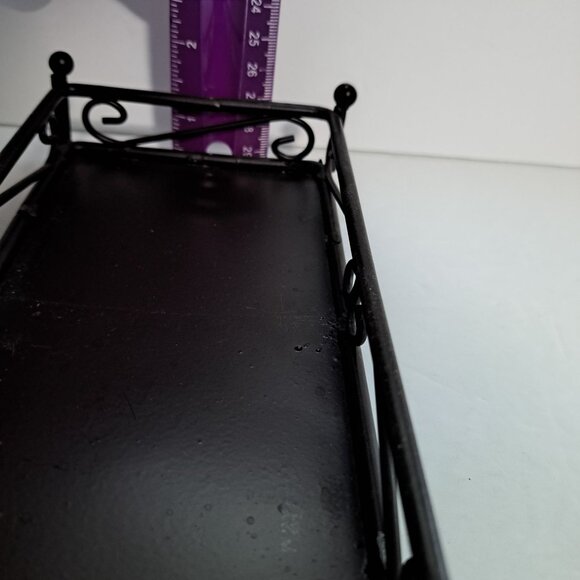 5 pc Celebrating Home Tuscan Home Creamer Sugar Lid Ceramic Set Metal Stand - Picture 11 of 11